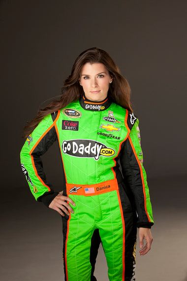 Danica Patrick Godaddy Racing Suit Green