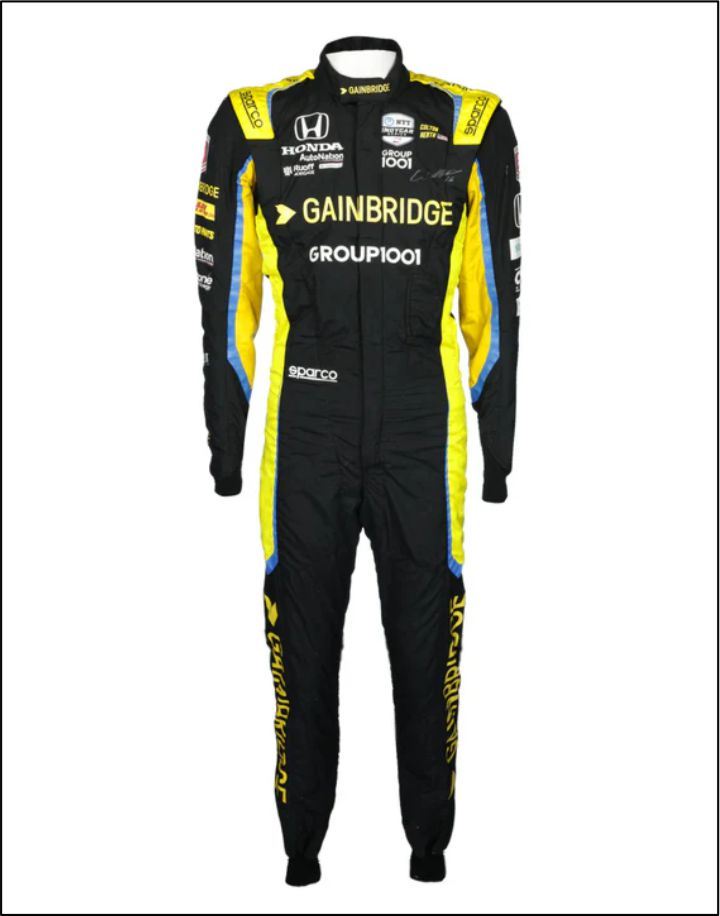 2022 Colton Herta Andretti Autosport IndyCar Racing Suit Black