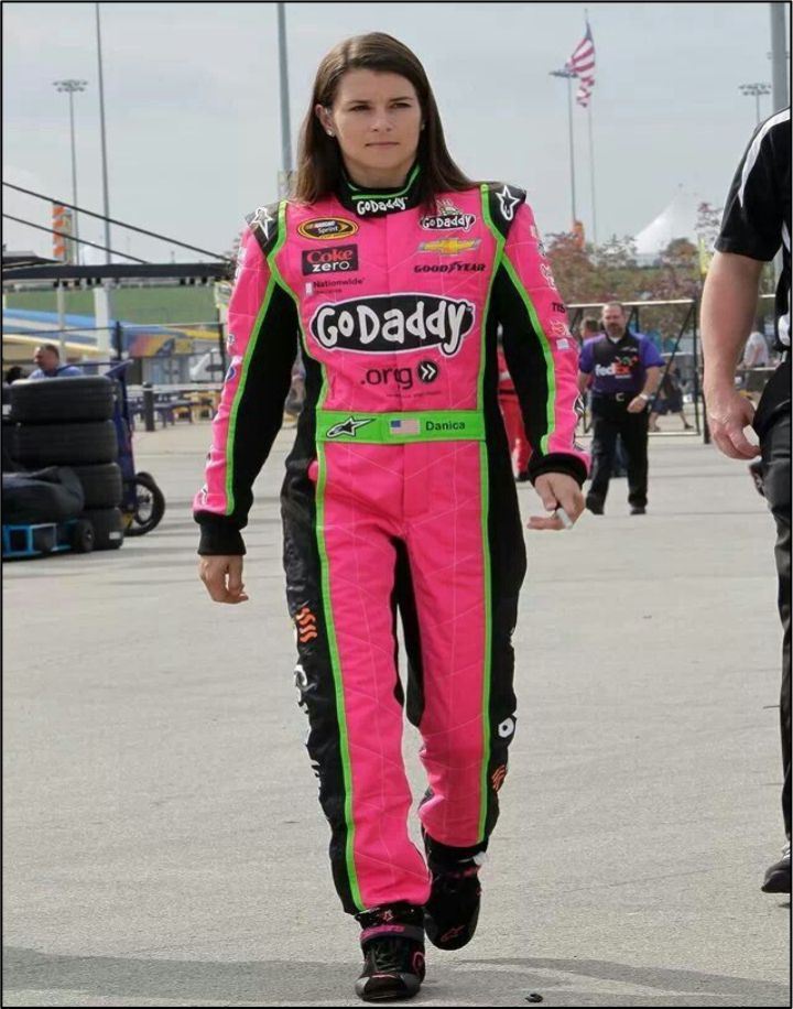 Danica Patrick Godaddy Racing Suit Pink
