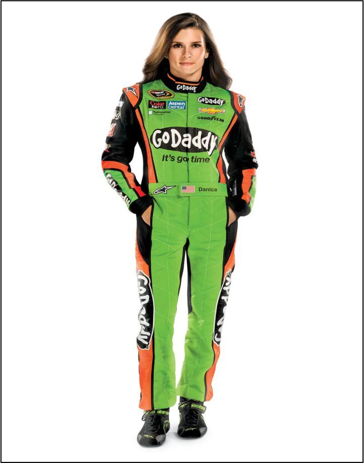 Danica Patrick Godaddy Racing Suit Green