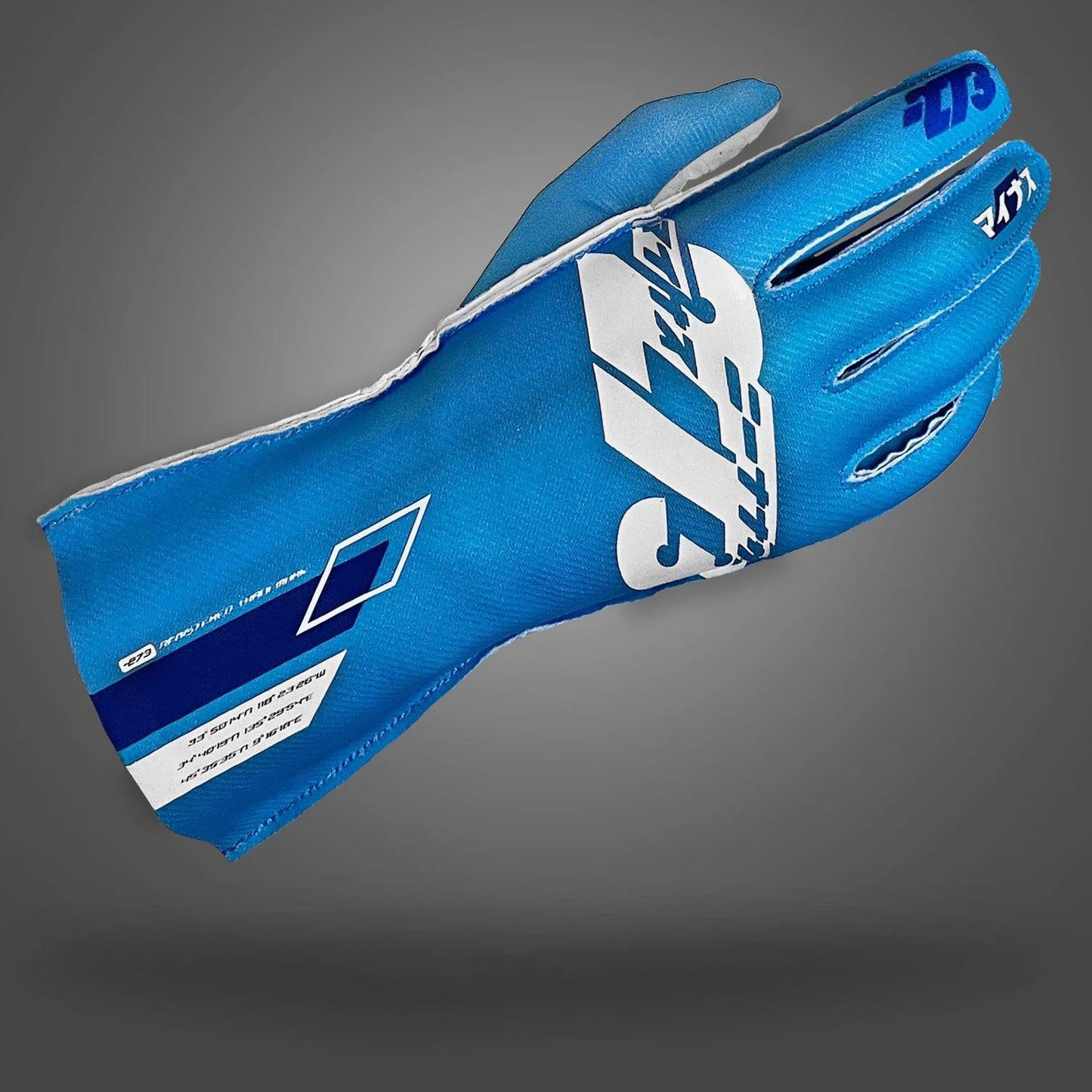 273 OSAKA Cyan Gloves Blue/White