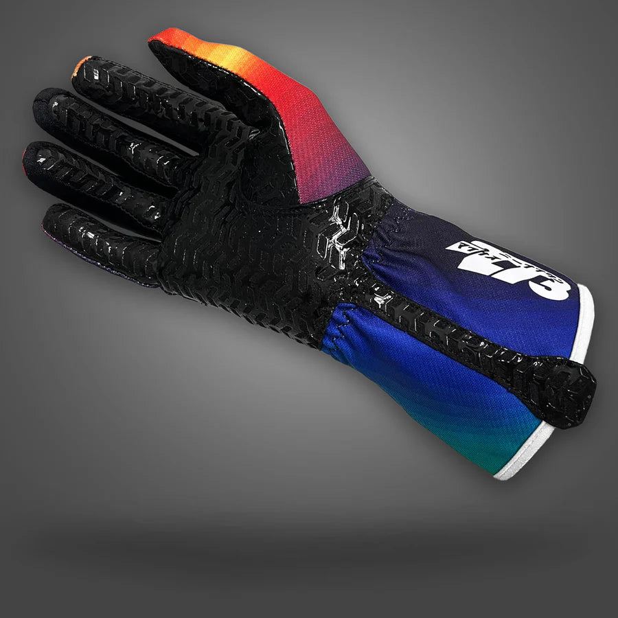 273 OSAKA Gloves Black/Purple/Yellow/Orange