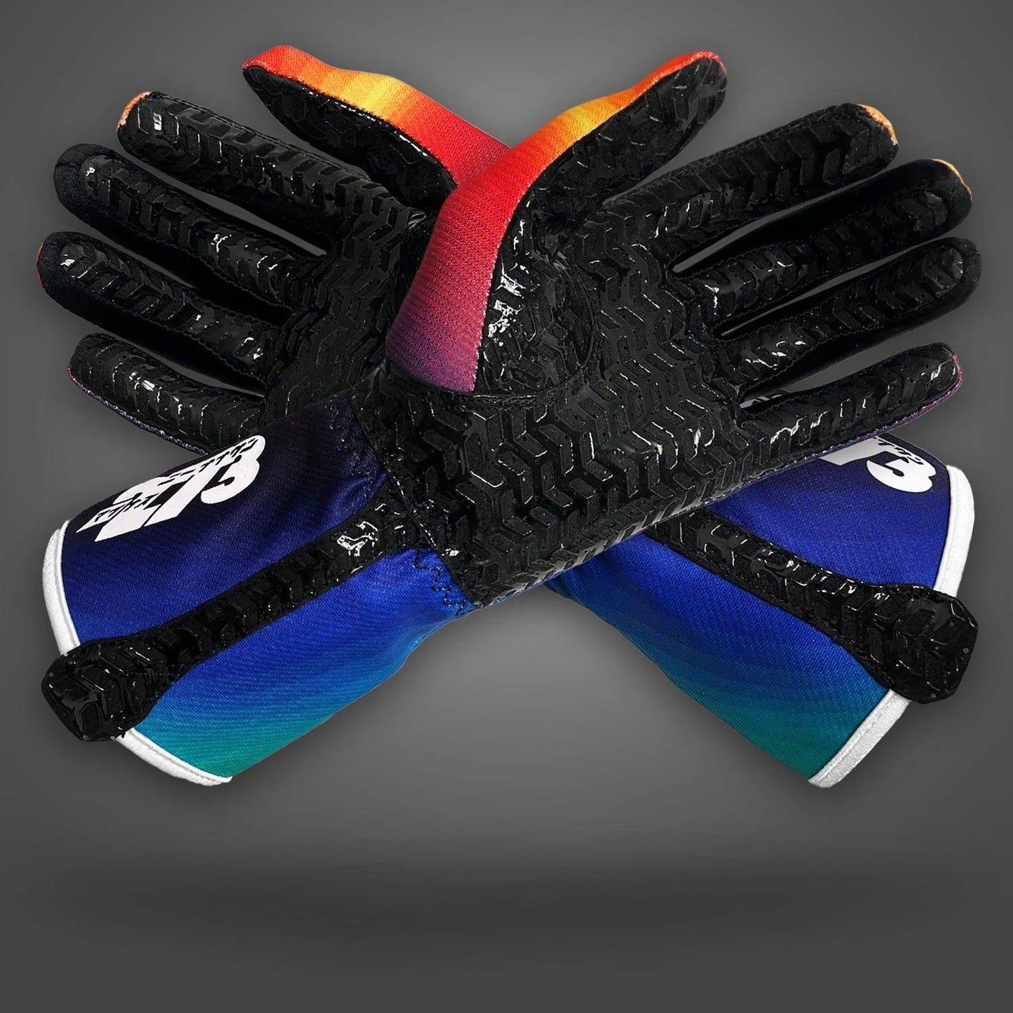 273 OSAKA Gloves Black/Purple/Yellow/Orange