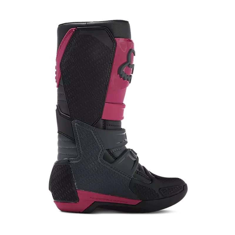 Fox Racing Motocross Motion Boots Black red