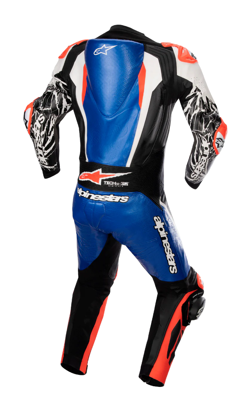 Racing Absolute V2 Leather Suit - 1PC Blue - Black