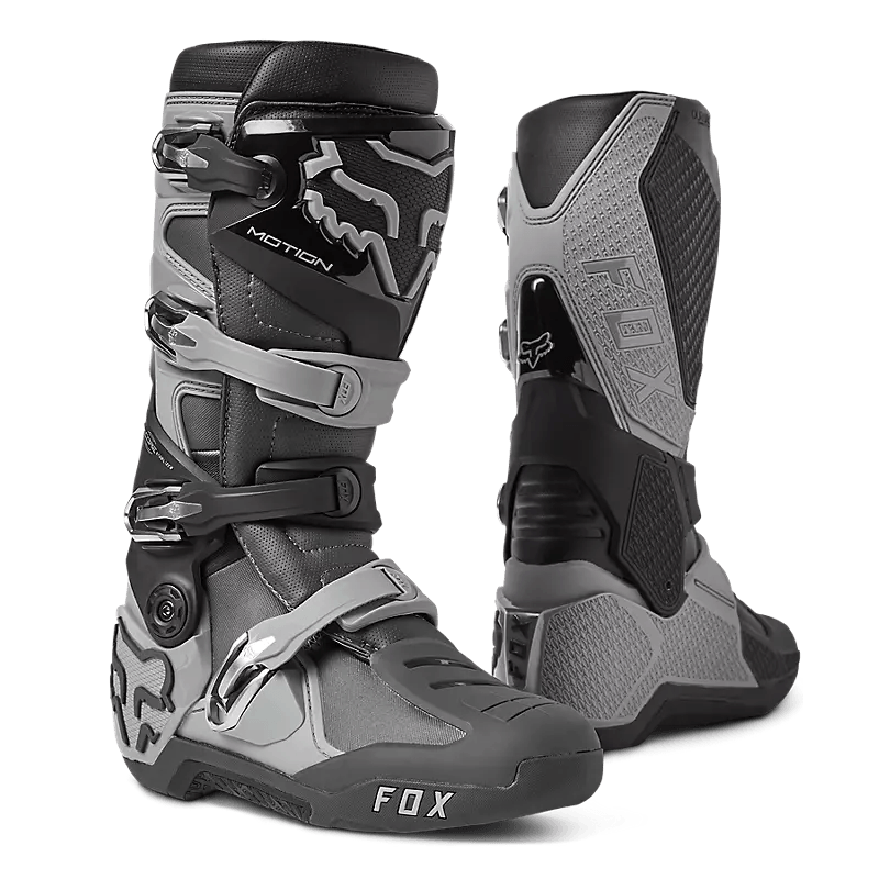 Fox Racing Motion Boots Motocross Boot Gray Black