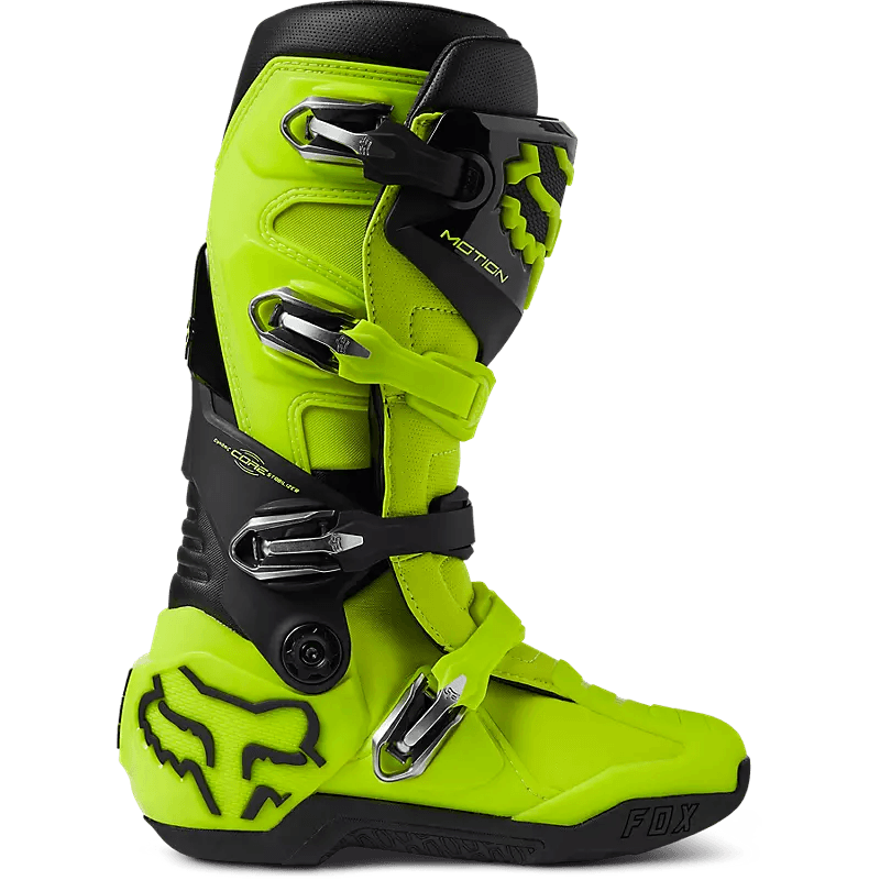 Fox Racing Fluo Yellow Motion Motocross Boots