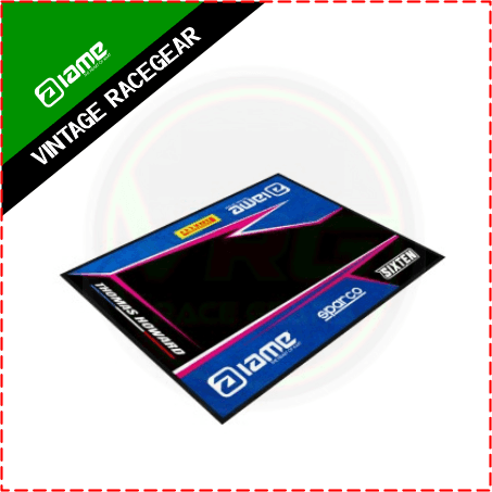 2024 IAME Kart Mats Sublimation Printed Blue - Black - Vintage Racegears