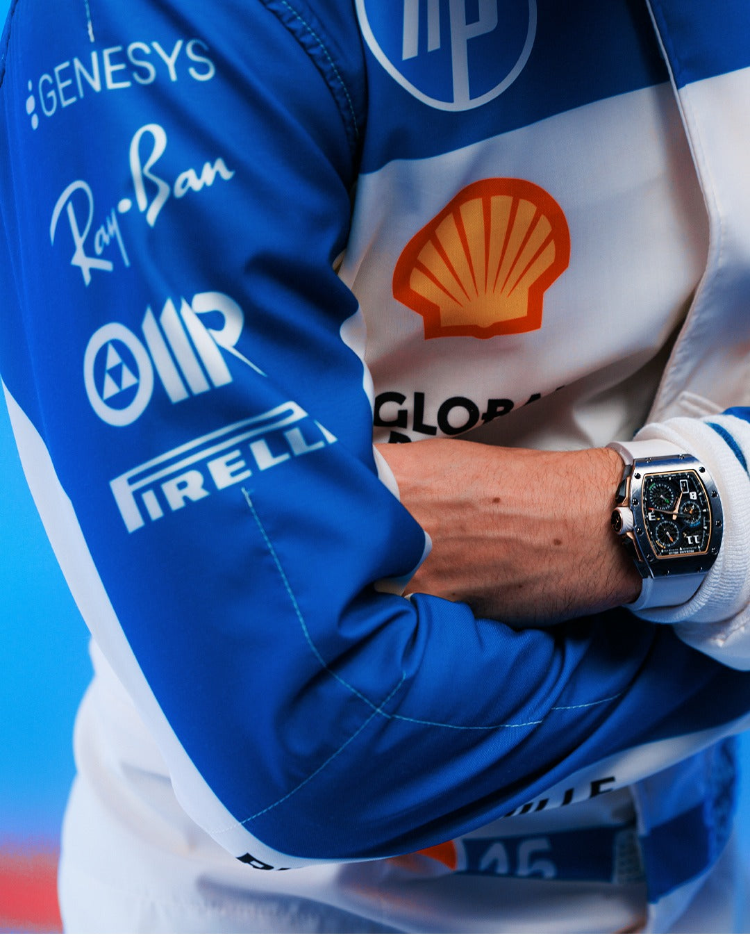 2025 Charles Leclerc Miami GP Blue F1 Ferrari Race Suit