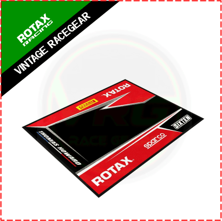 2024 Rotax Kart Mats Sublimation Printed Red - Black - Vintage Racegears