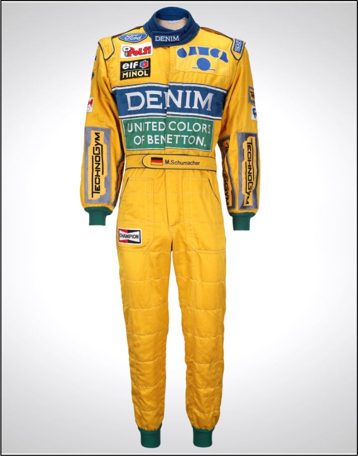 1993 Michael Schumacher Race Suit Yellow