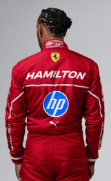 New 2025 Lewis Hamilton Scuderia Ferrari HP F1 Race Suit