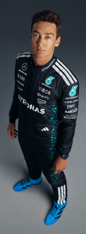 New 2025 George Russell Petronas Mercedes F1 Race Suit