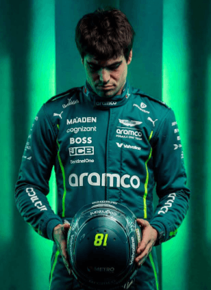 New 2025 Lance Stroll Aston Martin F1 Racing Suit