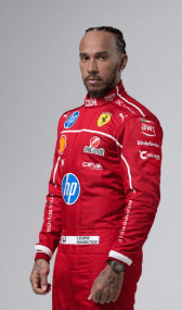 New 2025 Lewis Hamilton Scuderia Ferrari HP F1 Race Suit