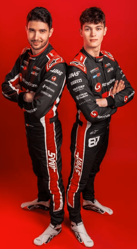 New 2025 Esteban Ocon Team Haas F1 Racing Suit