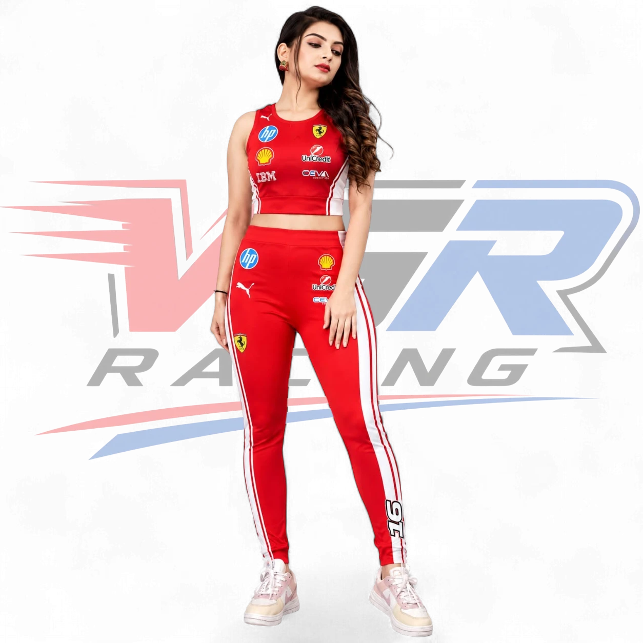 2026 F1 Team Ferrari Women's Yoga Set Red
