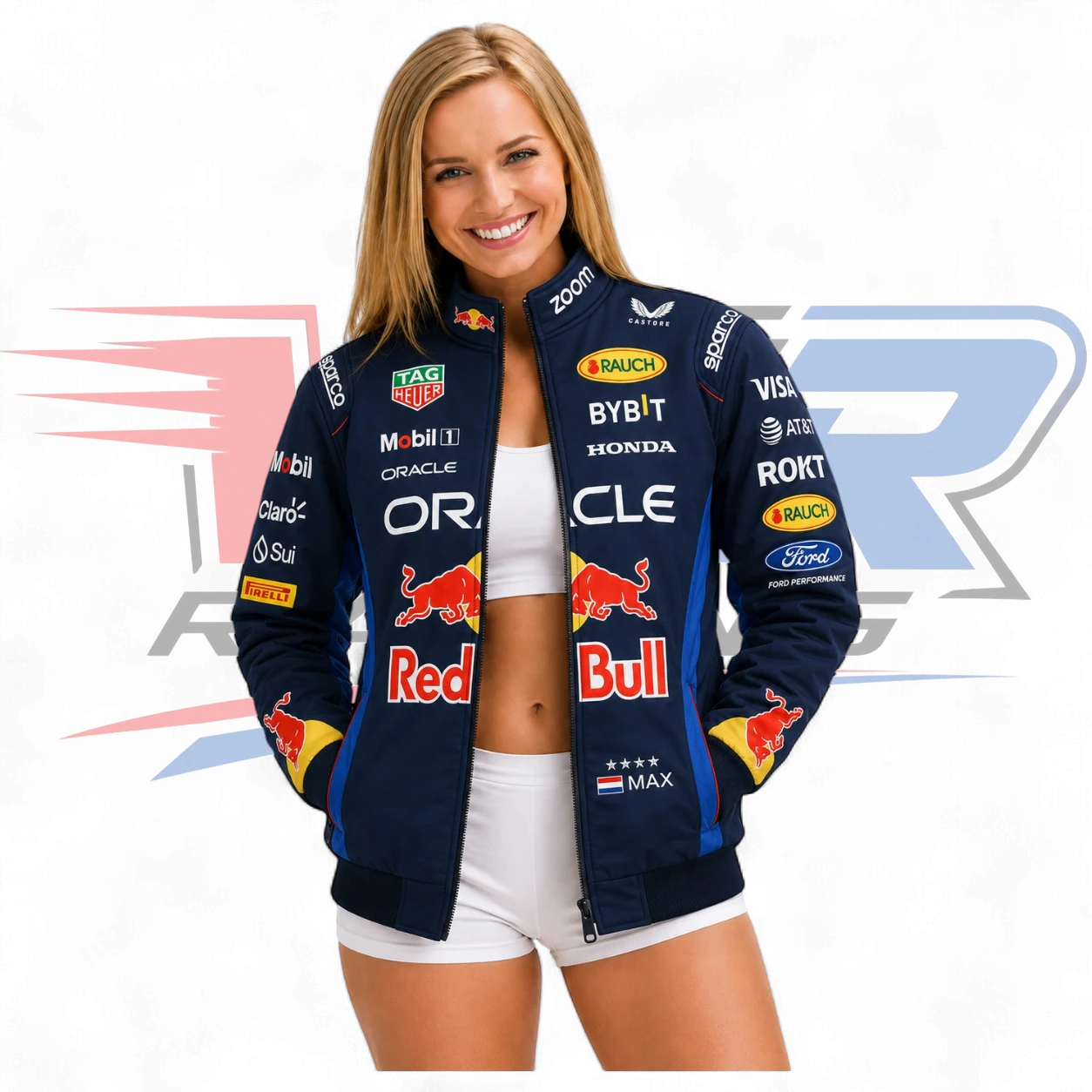 2026 F1 Vintage Team Red Bull Racing Jacket Navy Blue