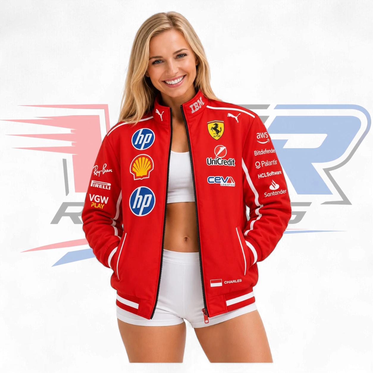 2026 F1 Vintage Ferrari Racing Jacket Red