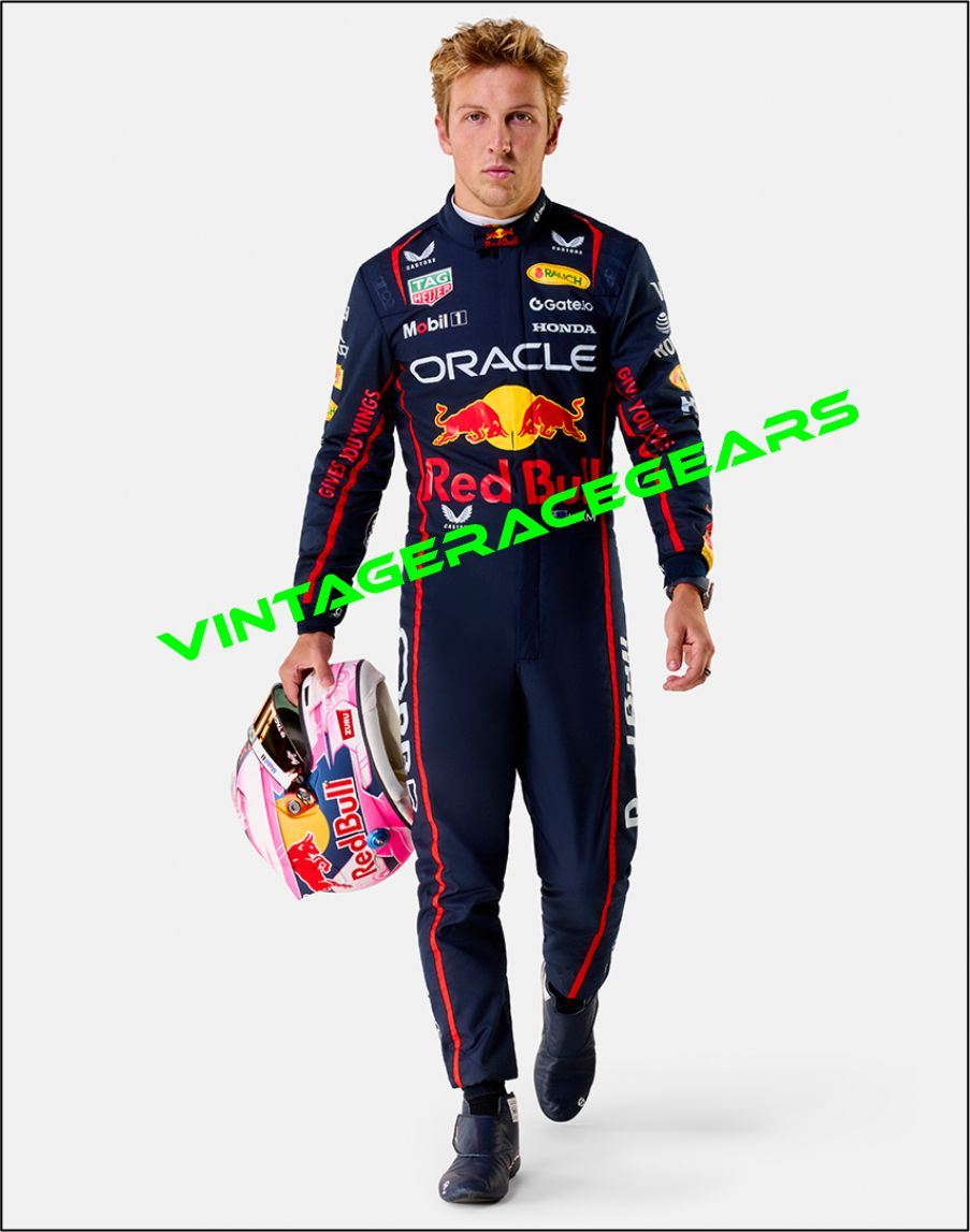 New 2025 Liam Lawson Oracle F1 Red Bull Racing Suit