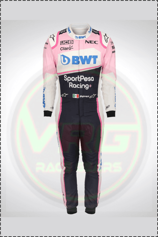 2019 Sergio Perez F1 BWT Race Suit - Vintage Racegears
