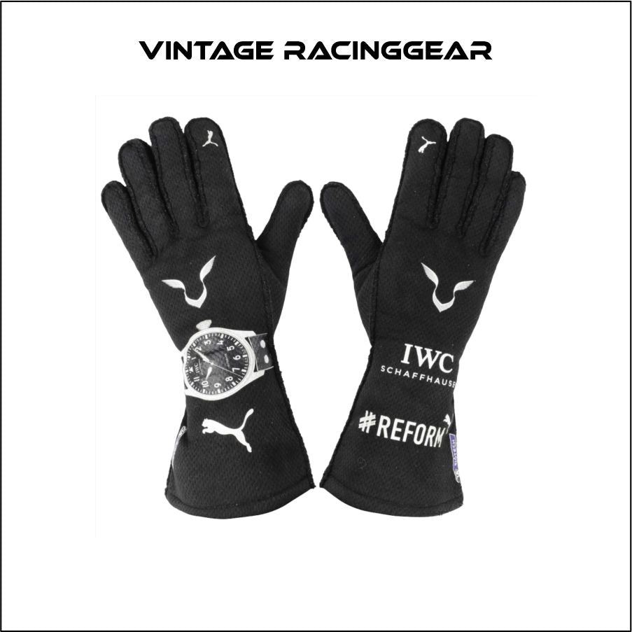 2020 Lewis Hamilton F1 Black Racing Gloves Black