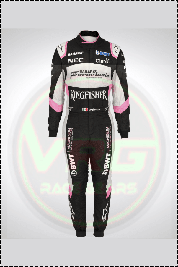 Sergio Perez kingfisher F1 Race suit 2017 - Vintage Racegears