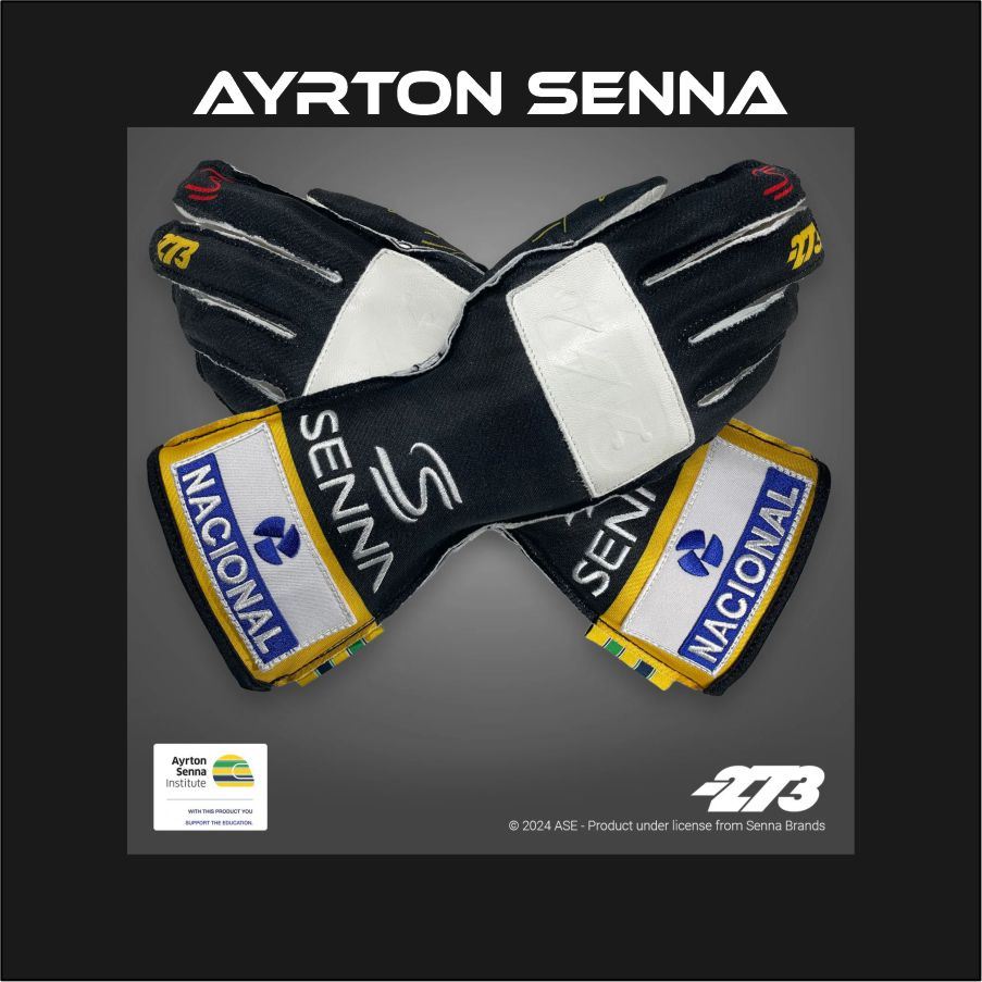 273 x AYRTON SENNA Gloves Black
