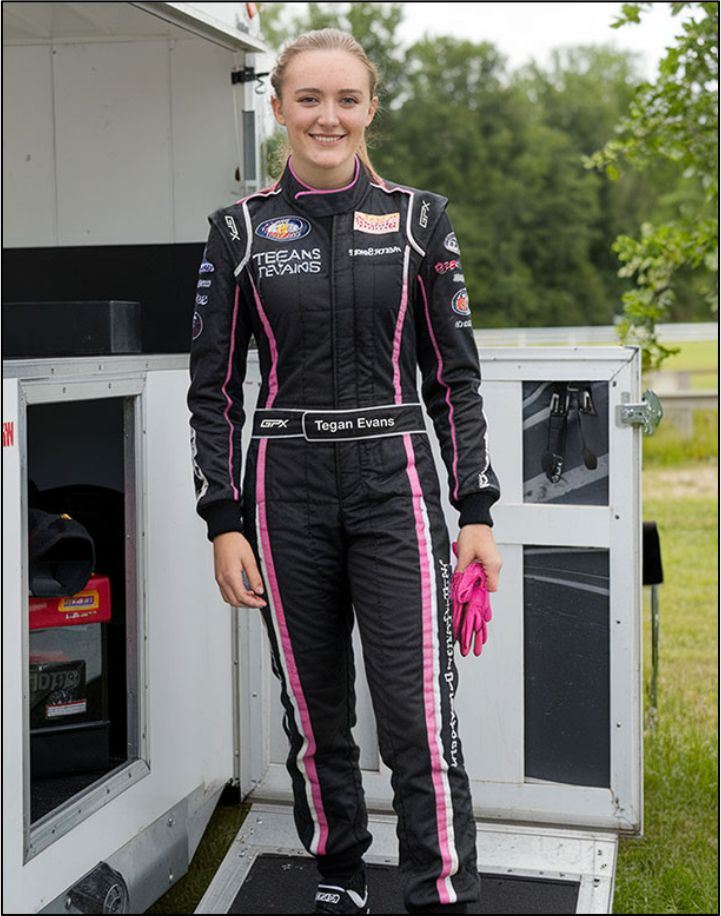 Ladies Go Kart Racing Suit Black