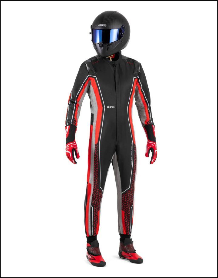 2025 Sparco Superleggera k Karting Suit Red Black