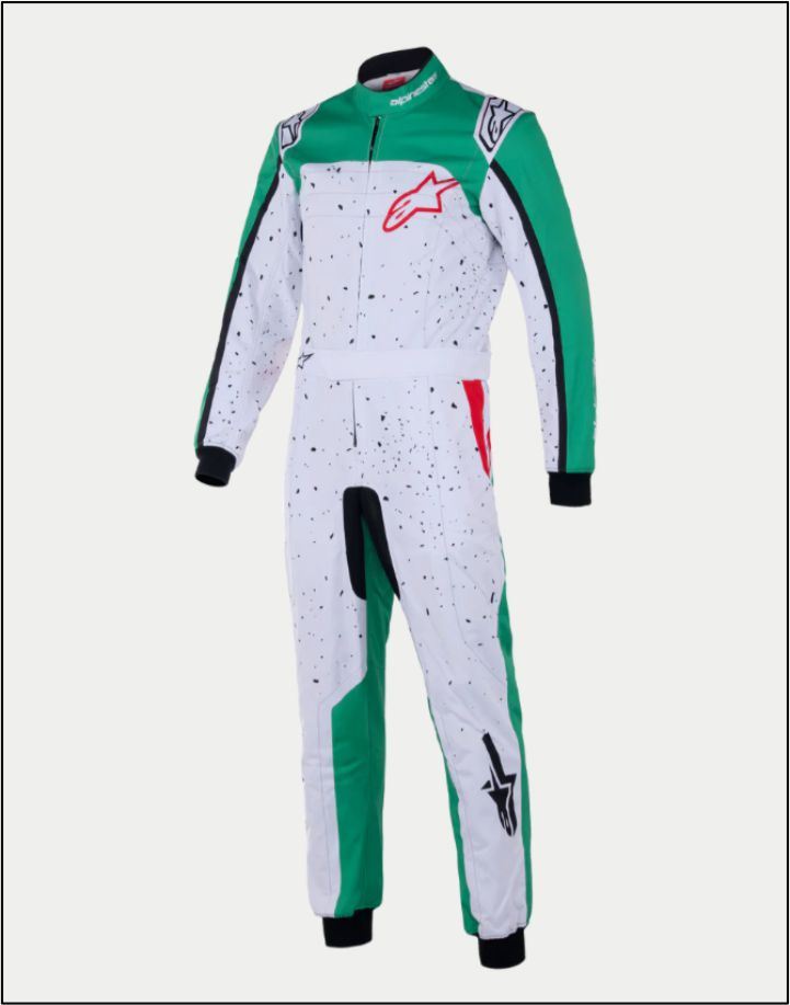 2025 KMX-9 V3 Graphic 6 Suit White Green
