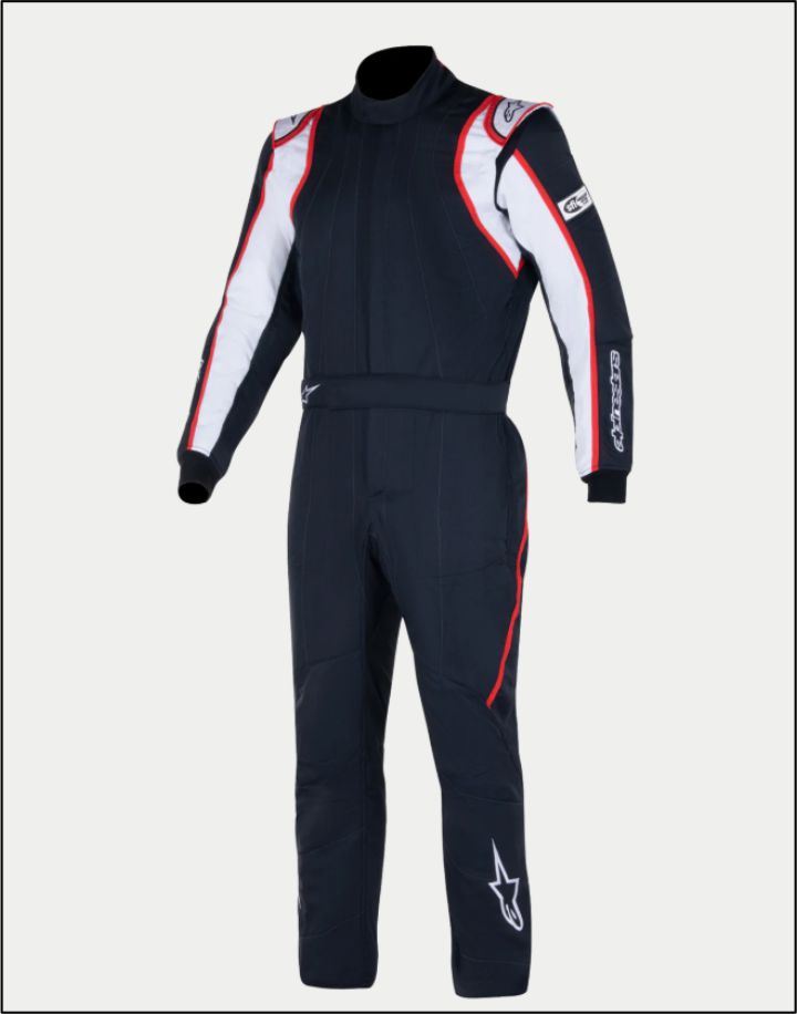 GP Race V2 Bootcut Suit Black White Red