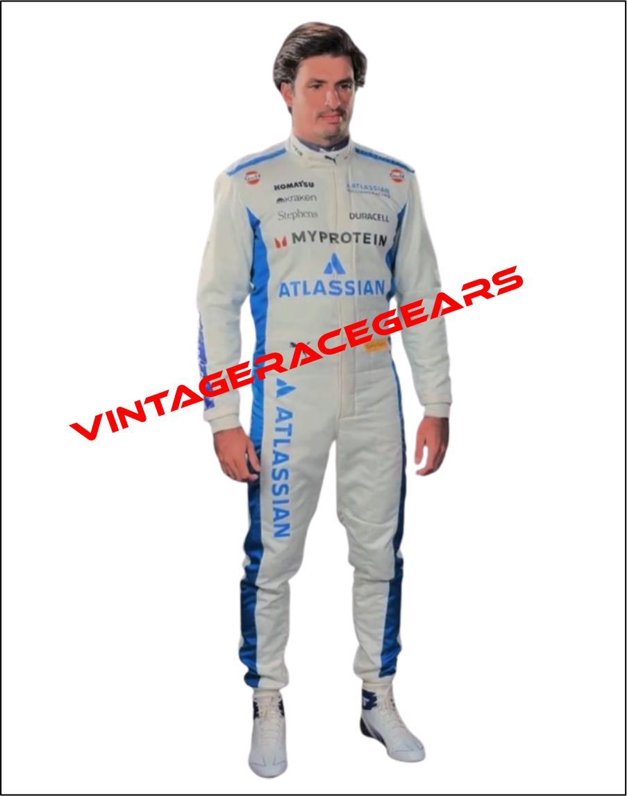 New 2025 Carlos Sainz Team Williams F1 Racing Suit