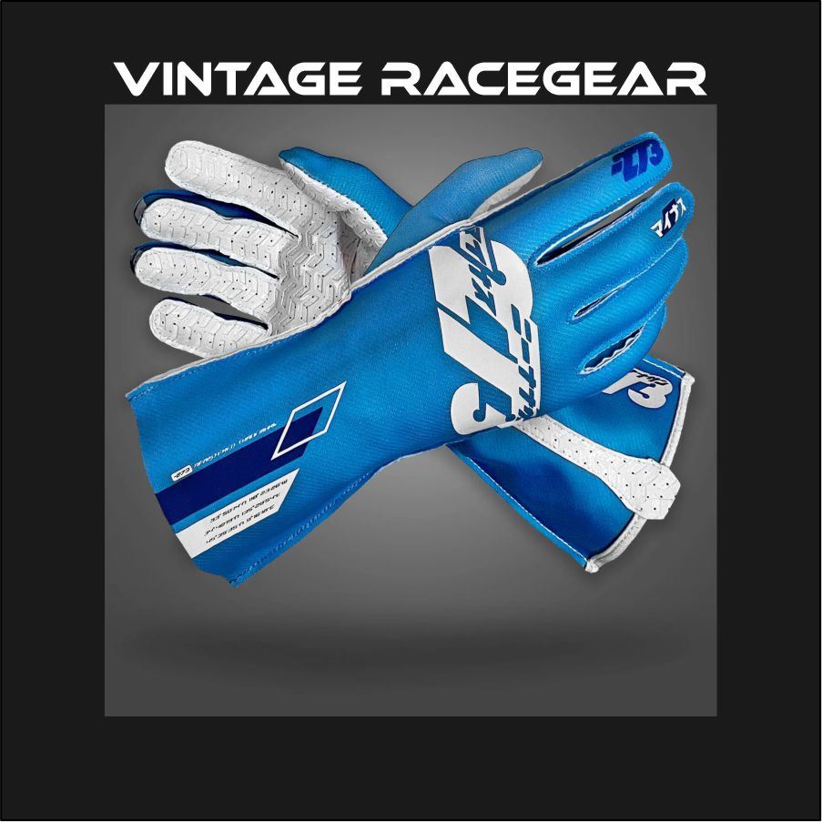 273 OSAKA Cyan Gloves Blue/White