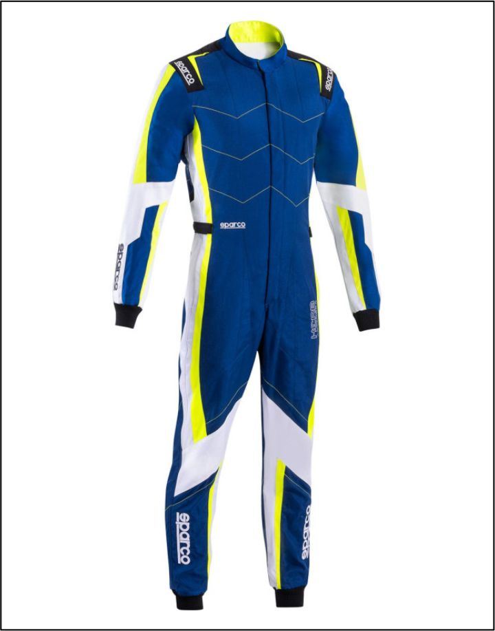 2025 Sparco Kerb Advanced, Karting Suit Blue
