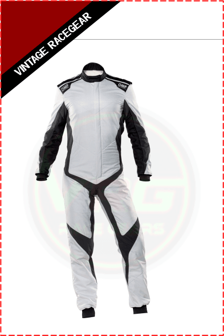 ONE EVO X OVERALL FIA 8856-2018 White - Black - Vintage Racegears