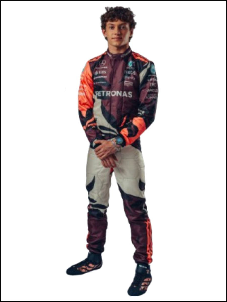 2025 Andrea Kimi Antonelli Miami Mercedes F1 Race Suit