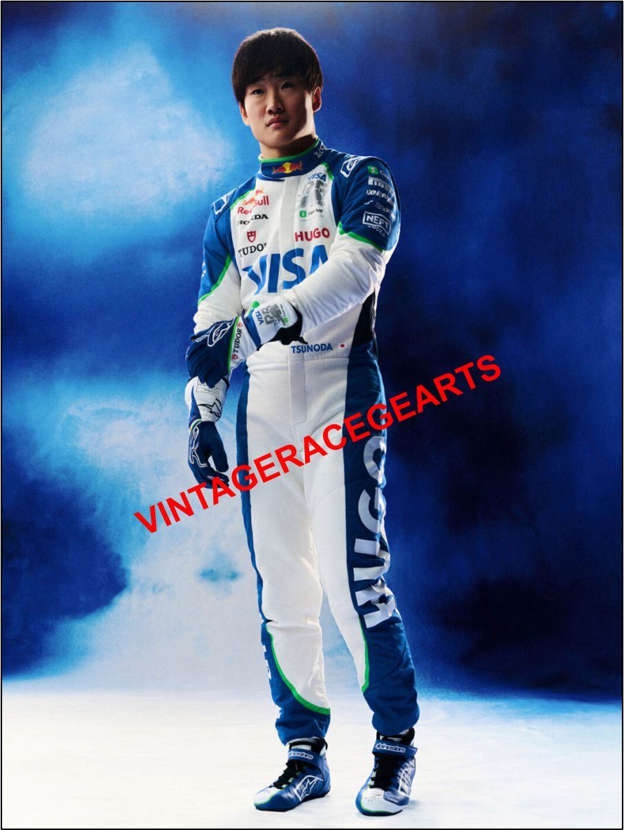 New 2025 Yuki Tsunoda Visa Cash App Bull's F1 Racing Suit