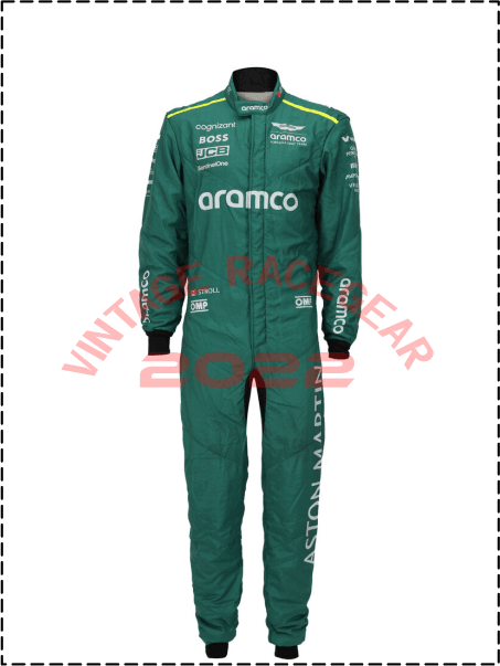 2022 Fernando Alonso Aston Martin F1 Suit - Vintage Racegears