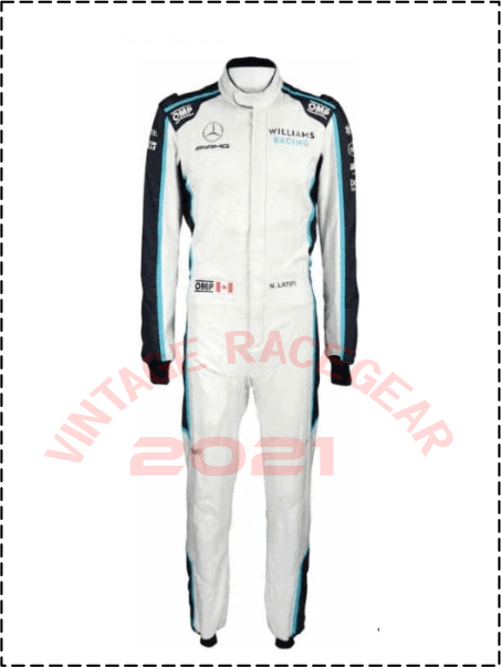 2021 George Russell Williams F1 Race Suit - Vintage Racegears