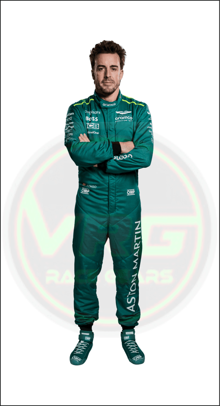 2024 Fernando Alonso Aston Martin F1 Suit - Vintage Racegears