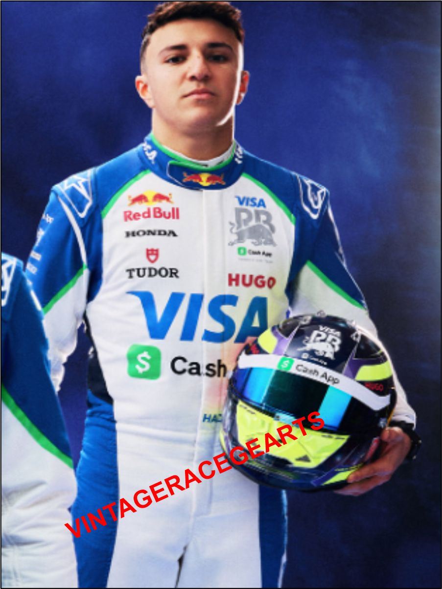 New 2025 Isack Hadjar Visa Cash App Bull's F1 Racing Suit