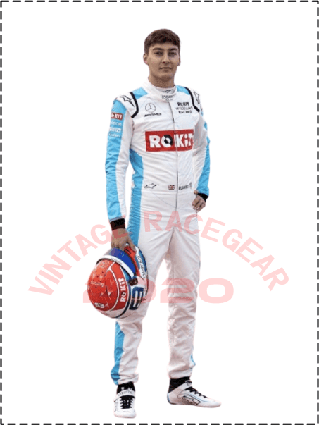 2020 George Russell Williams F1 Race Suit - Vintage Racegears