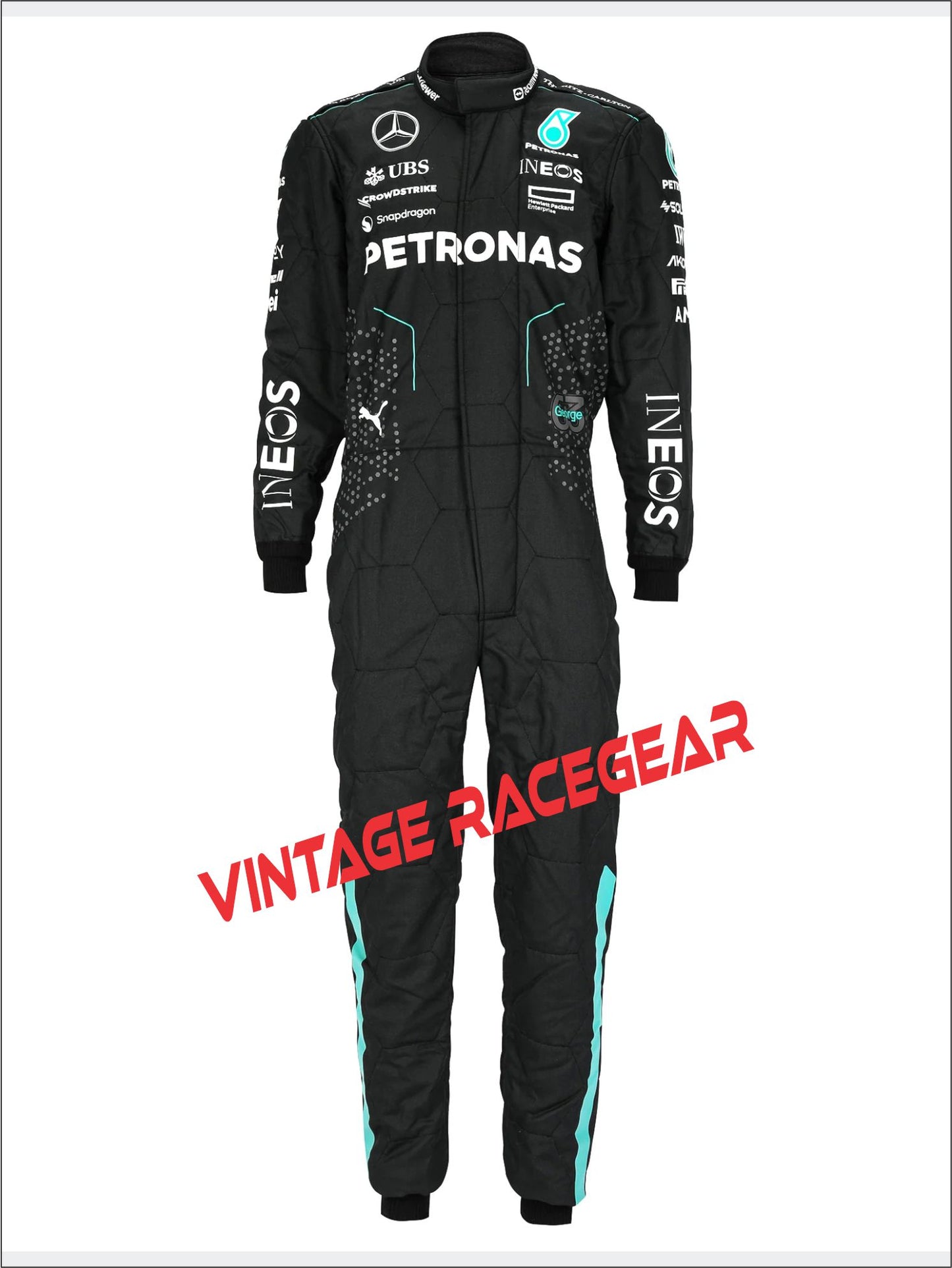 George Russell 2024 Mercedes AMG Petronas Replica Race Suit