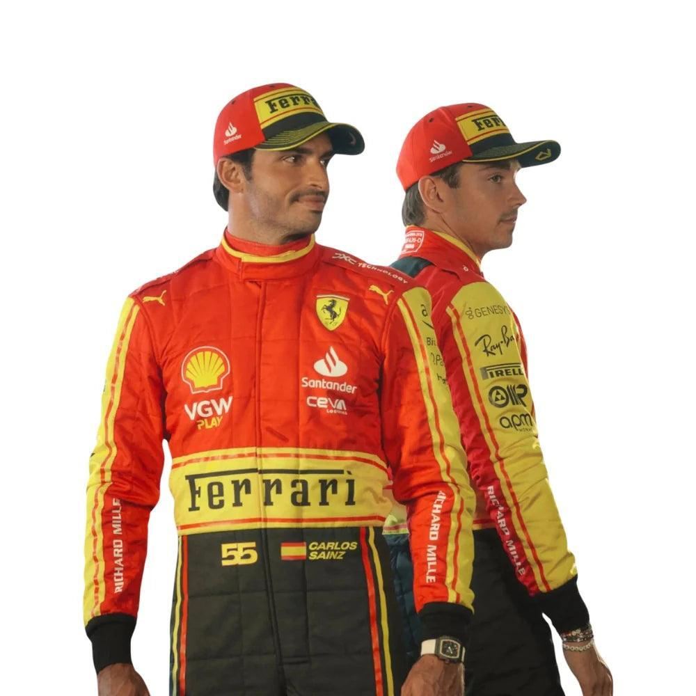Monza Ferrari Carlos Sainz F1 Race Suit - Vintage Racegears