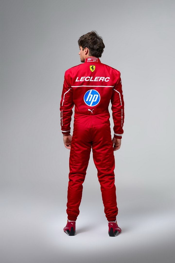 New 2025 Charles Leclerc Scuderia Ferrari HP F1 Race Suit