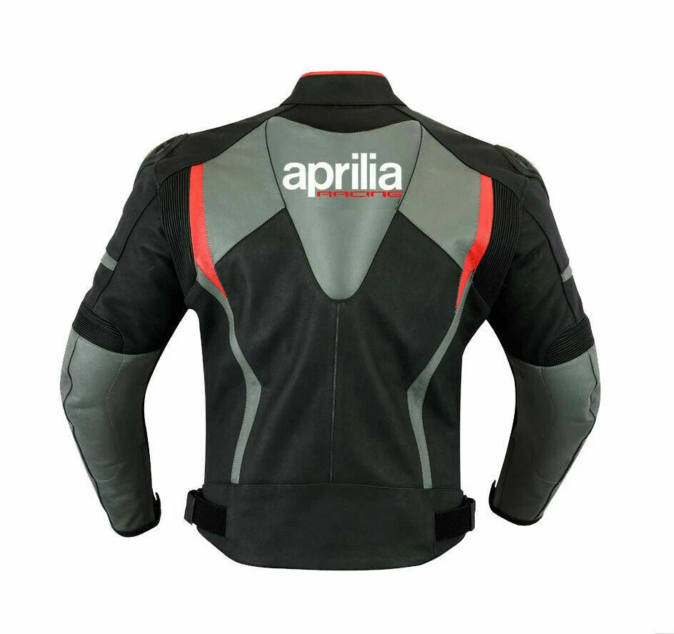 New Aprilia Men's Motorcycle Leather Jacket