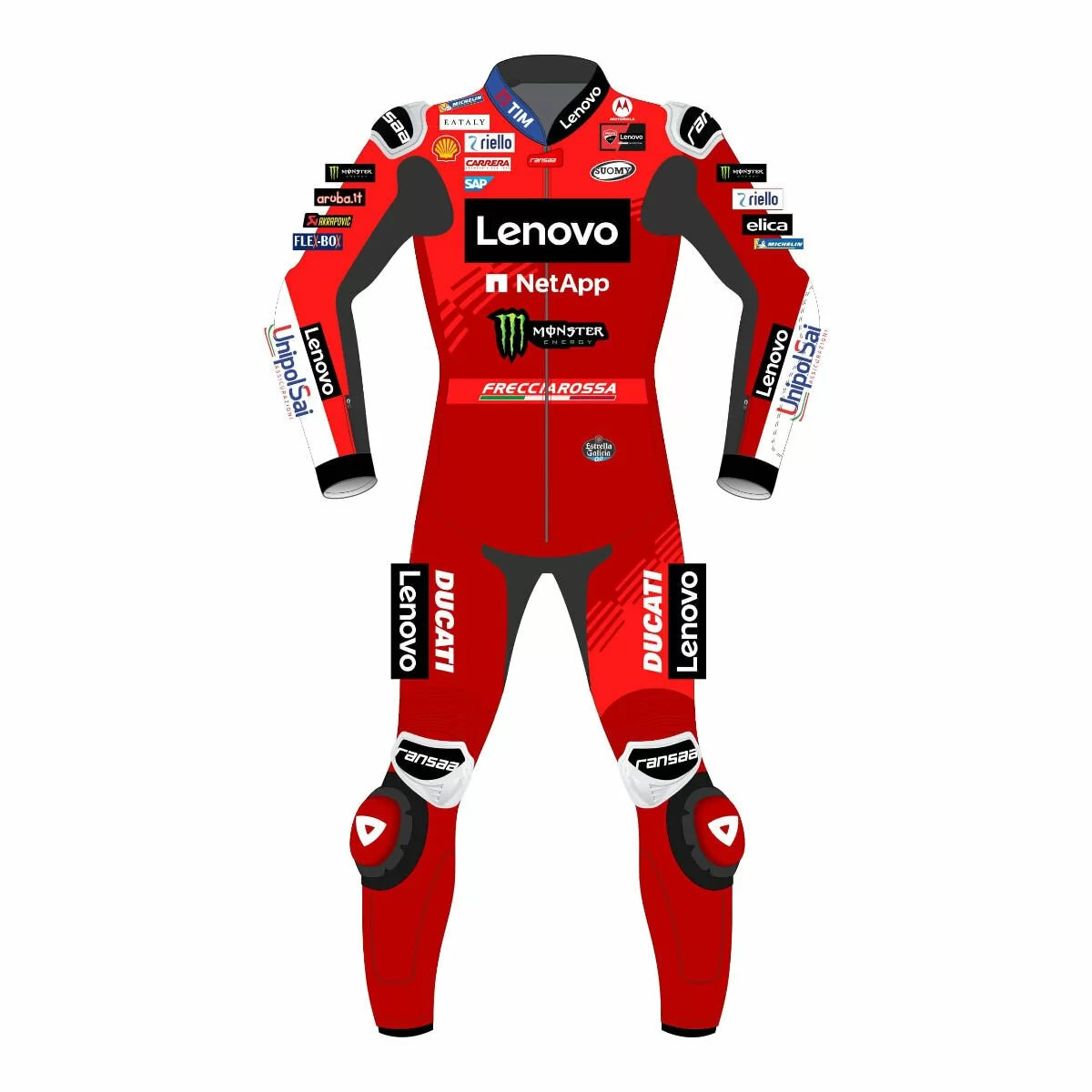 Francesco Bagnaia Ducati MotoGP Leather Racing Suit 2025