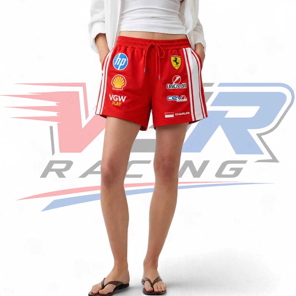 2026 F1 Team Ferrari Men’s & Women’s Shorts – Red