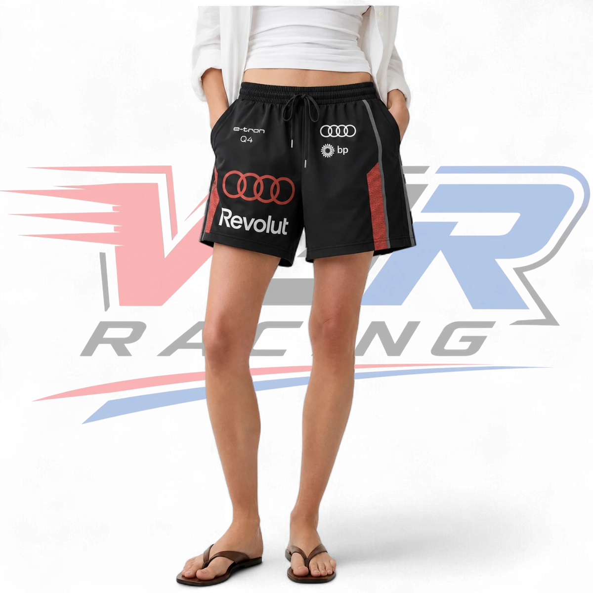 2026 F1 Team Audi Men’s & Women’s Shorts – Black